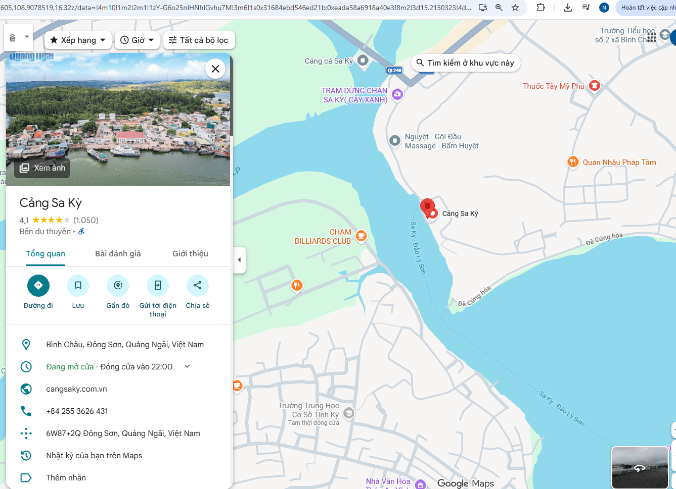 Cảng Sa Kỳ ở đâu