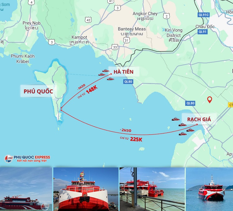 Vé tàu Tiền Giang - Phú Quốc